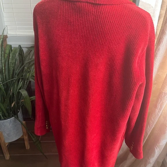 Ralph Lauren Red Blazer with Gold Accents and ensignia size small - Picture 6 of 11